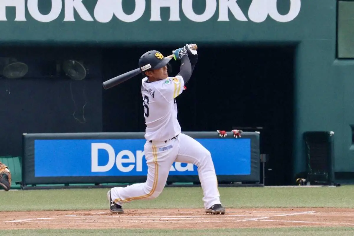 【画像・写真】ソフトバンク　柳田悠岐、今宮健太、栗原陵矢のリハビリ組がライブBPでスイング