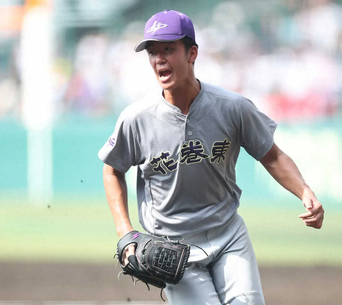 【画像・写真】【甲子園】大谷&雄星の道!　花巻東の背番「17」萬谷が156球完投発進　智弁和歌山の強力打線封じた