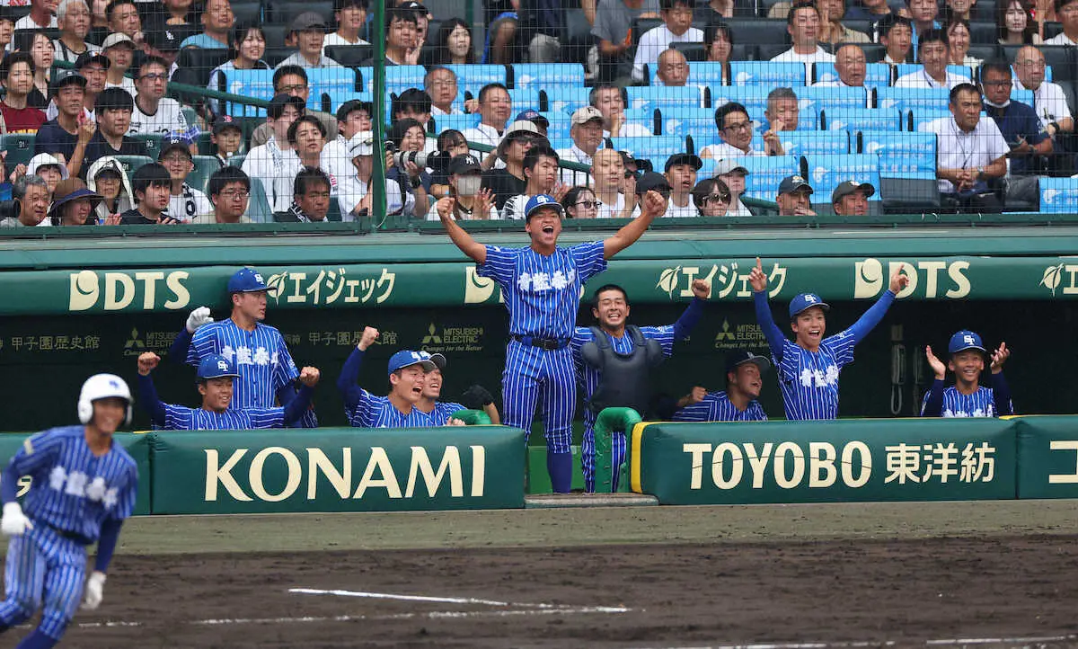 【画像・写真】【甲子園】青藍泰斗　春夏通じて初勝利ならず…35年ぶりの聖地で惜敗　エース・永井粘投も実らず