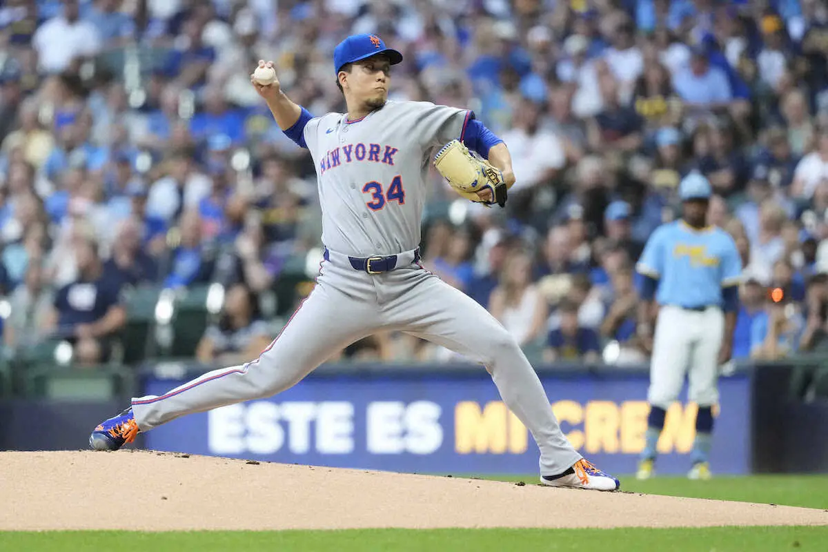 【画像・写真】メッツ・千賀　MLB最高勝率のブルワーズ相手に初回は無失点　8勝目なるか　