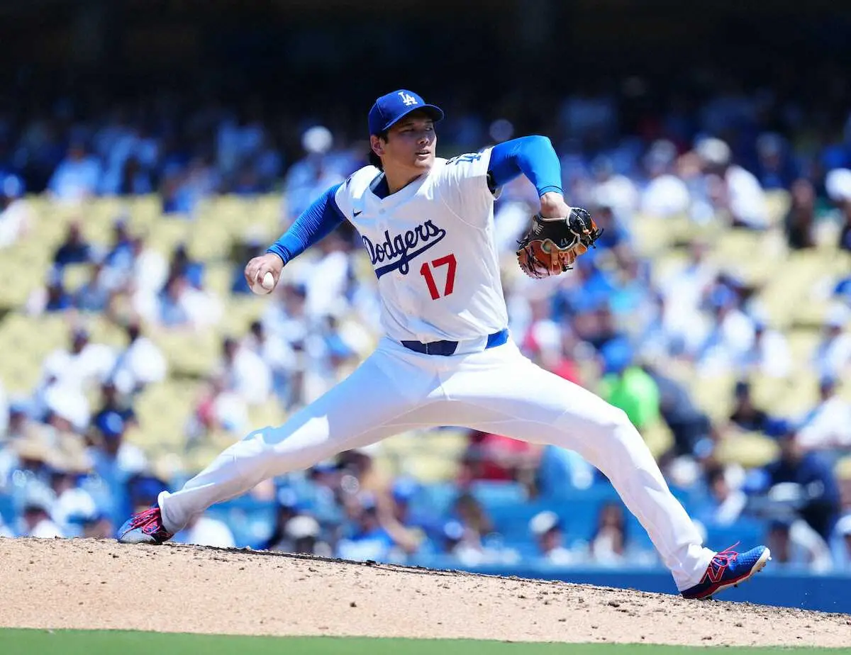 【画像・写真】ドジャース・大谷（撮影・小海途　良幹）