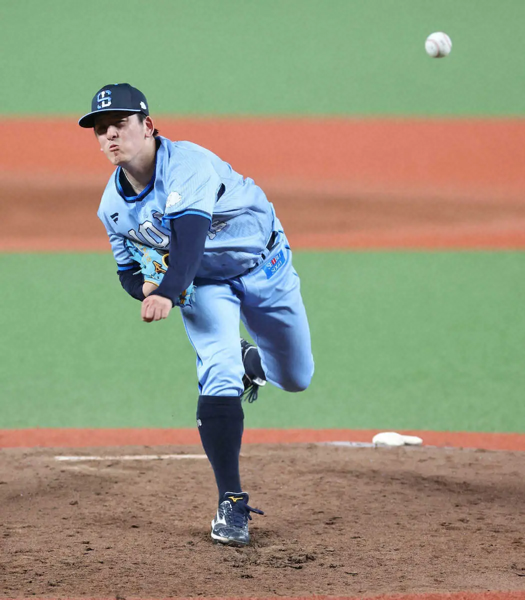 【画像・写真】＜西・楽＞7回2/3を2失点と快投し、9勝目を挙げた西武の隅田（撮影・篠原　岳夫）