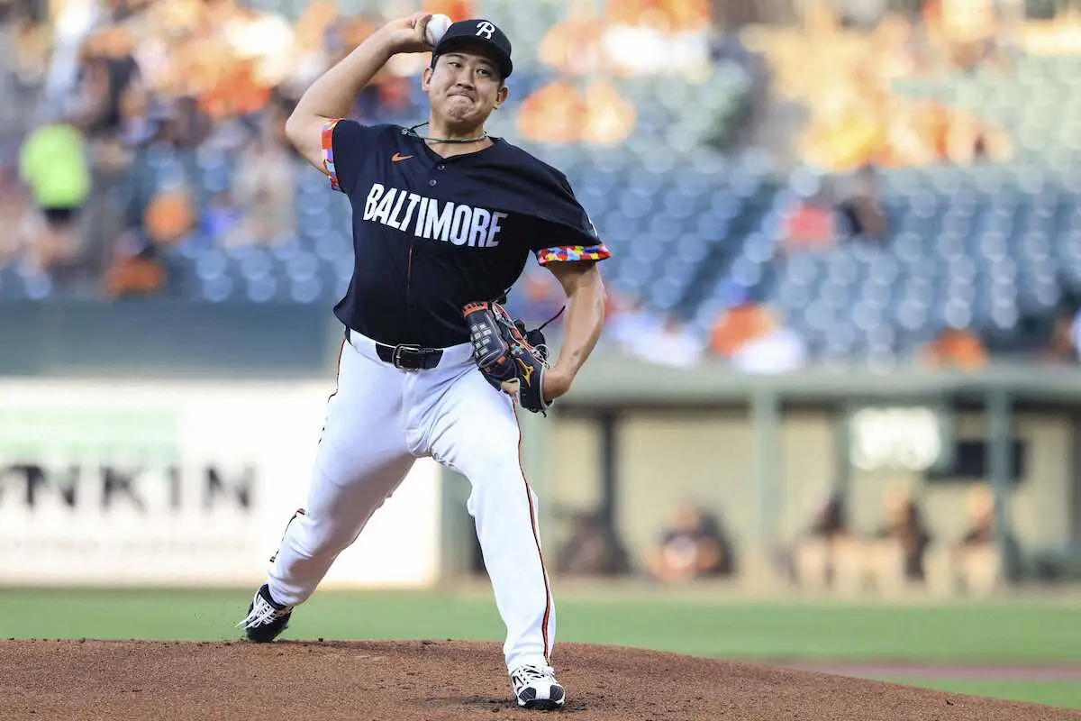【画像・写真】オリオールズ・菅野 7回1失点で9勝目！日本新人投手史上10人目となるシーズン10勝に王手