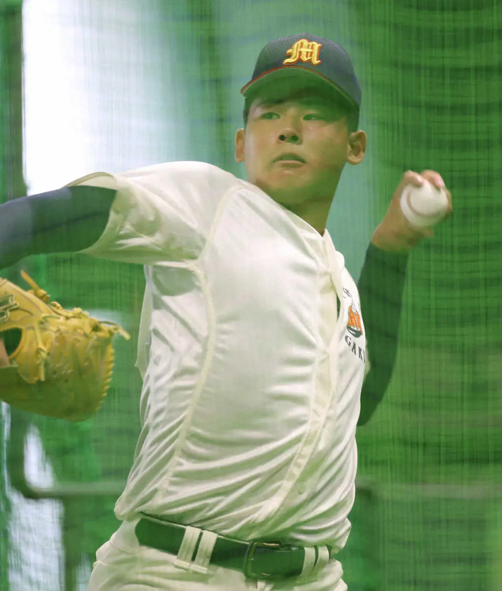 【画像・写真】【甲子園】未来富山　最速145キロ左腕・江藤蓮に角鴻太郎監督「いい球を投げていた」