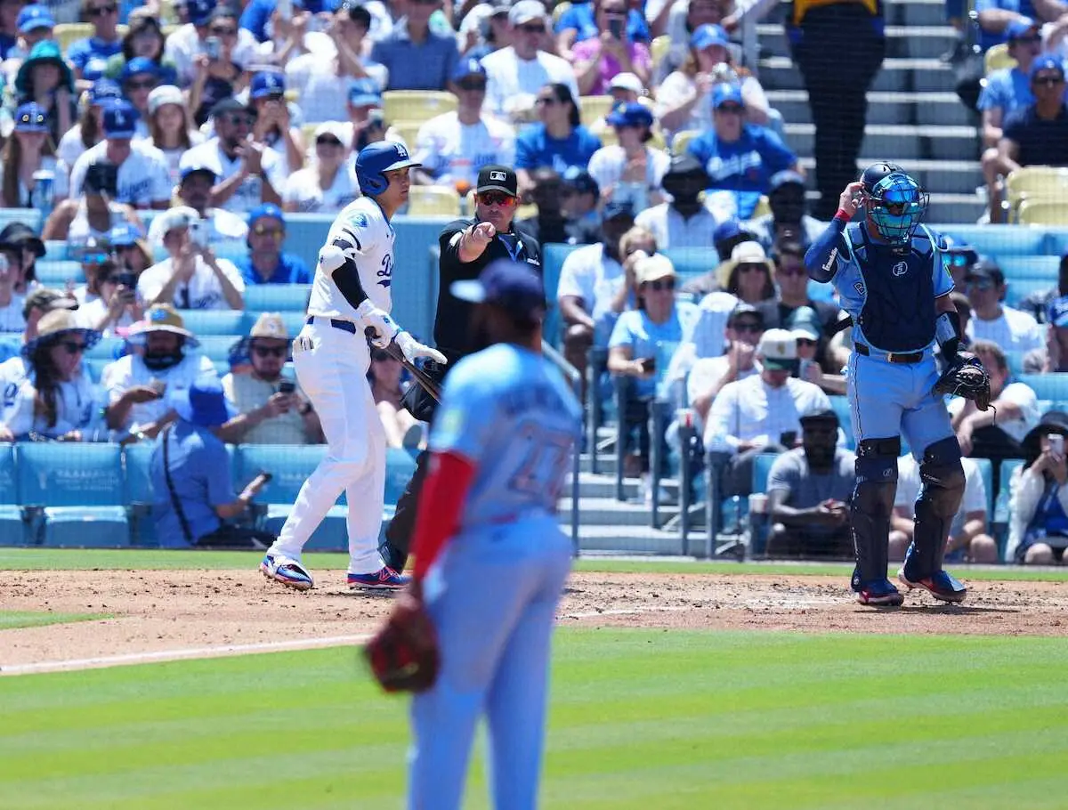 【画像・写真】大谷翔平　第2打席はリーグ最多15個目の申告敬遠　本拠大ブーイング　初回にリーグトップタイ41号