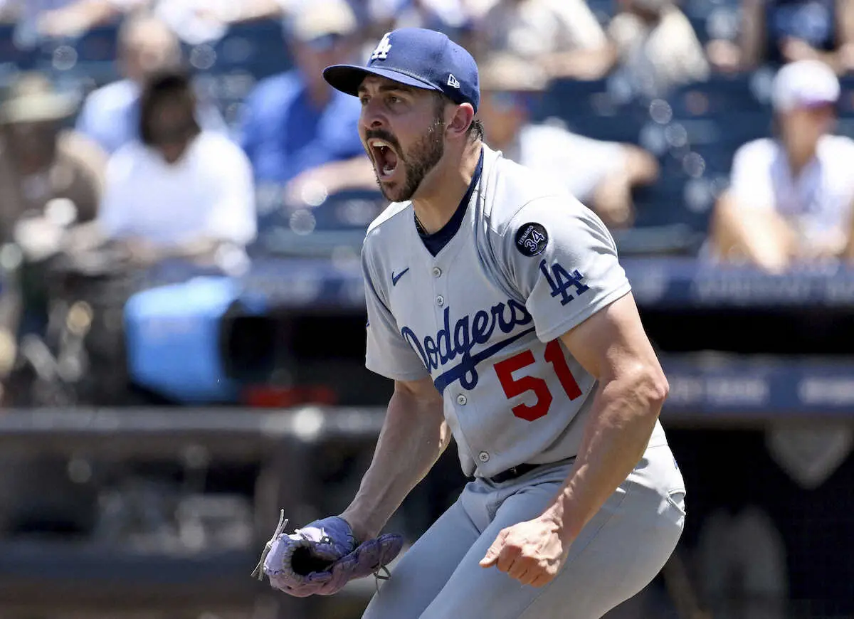 【画像・写真】ドジャース・ベシア「今夜は自分の責任」敗因背負う　大谷勝ち越し43号帳消し「四球は命取り」