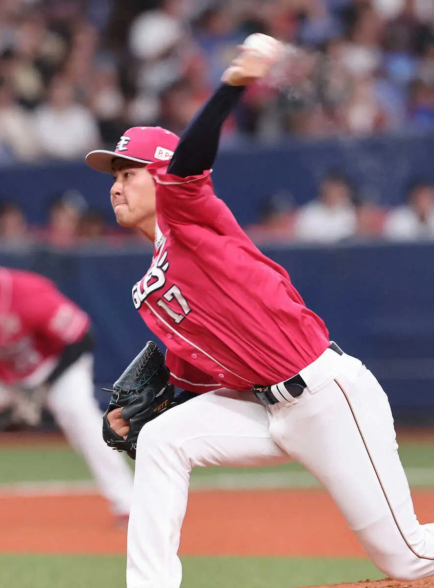 【画像・写真】楽天先発・古謝は自己最多タイの5勝目も反省　6、7回で4失点「自分を落ち着かせるメンタルがないと」