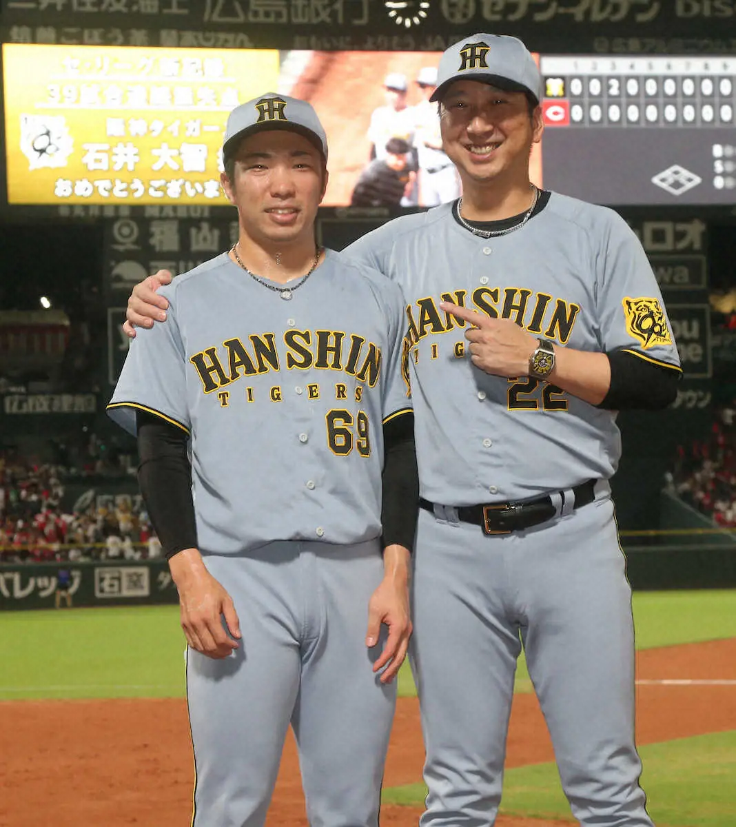 【画像・写真】阪神　藤川監督「心の底から嬉しいですけど」石井のセ新記録に指揮官の胸中「気持ち出せないのが…」