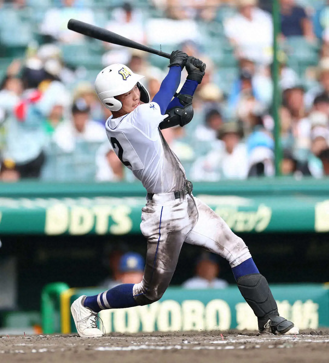 【画像・写真】【甲子園】明豊・辻田拓未　誕生祝いのプロテインで走者一掃3点二塁打「最高の夏になりました」