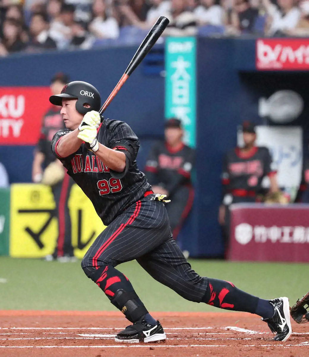 【画像・写真】オリックス・杉本裕太郎　初回先制打　“同級生”九里が投げればラオウは打つ！