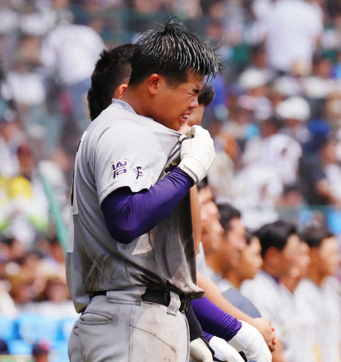 【画像・写真】【甲子園】花巻東の2年生4番・古城　3年生は「家族のような存在で、最高の先輩たちでした」
