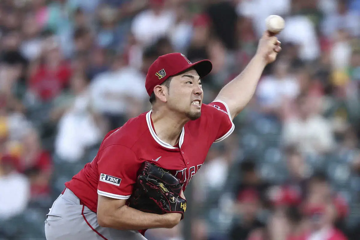 【画像・写真】エンゼルス・菊池雄星は4回4失点で降板　2被弾で7勝目ならず
