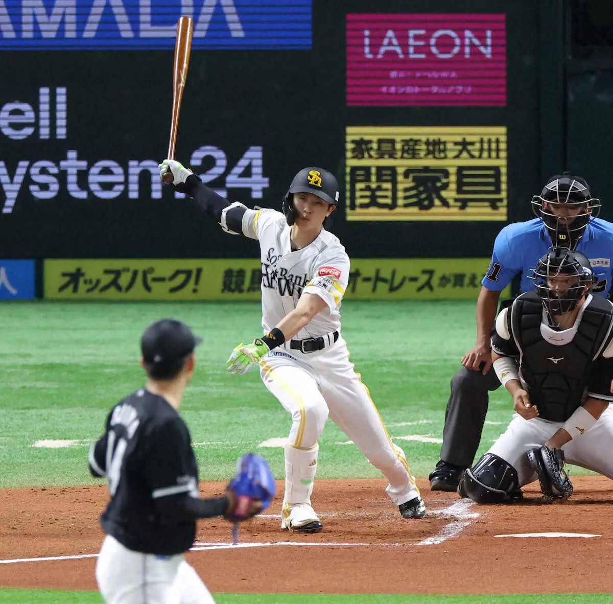【画像・写真】ソフトバンク・周東佑京　志願のスタメン「1番・中堅」前倒し復帰も初回三振で途中交代