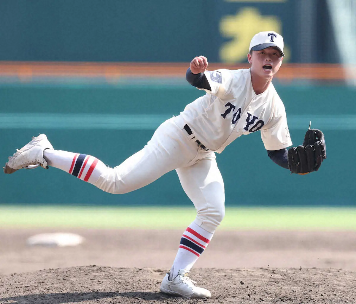 【画像・写真】【甲子園】逆転呼び込む好救援の東洋大姫路・木下鷹大「アドレナリンが出て、球速が最後まで落ちなかった」
