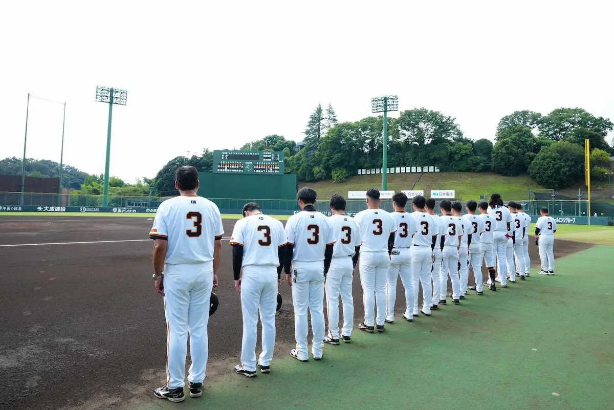 【画像・写真】巨人2軍＆3軍も全員背番「3」　桑田2軍監督「勝利を届けられた。一丸となった結果」