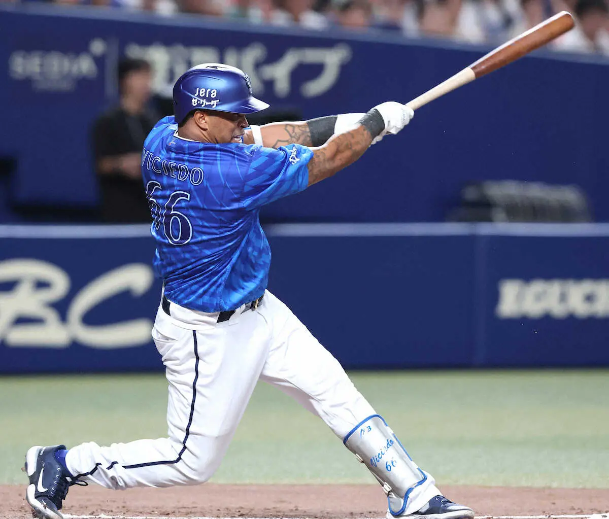 【画像・写真】DeNAビシエド「うれしい」古巣中日戦で復帰後初アーチ！　全球団本塁打を達成、外国人選手では17人目