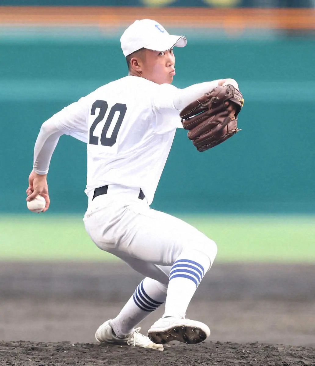 【画像・写真】【甲子園】県岐阜商が甲子園大会春夏通算90勝　背番号20の2年生左腕・渡辺大雅が勝利投手