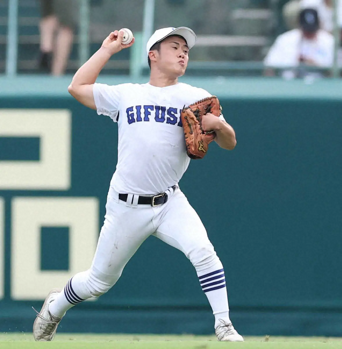 【画像・写真】【甲子園】県岐阜商・横山温大「刺せたかなと…」素早い返球を披露
