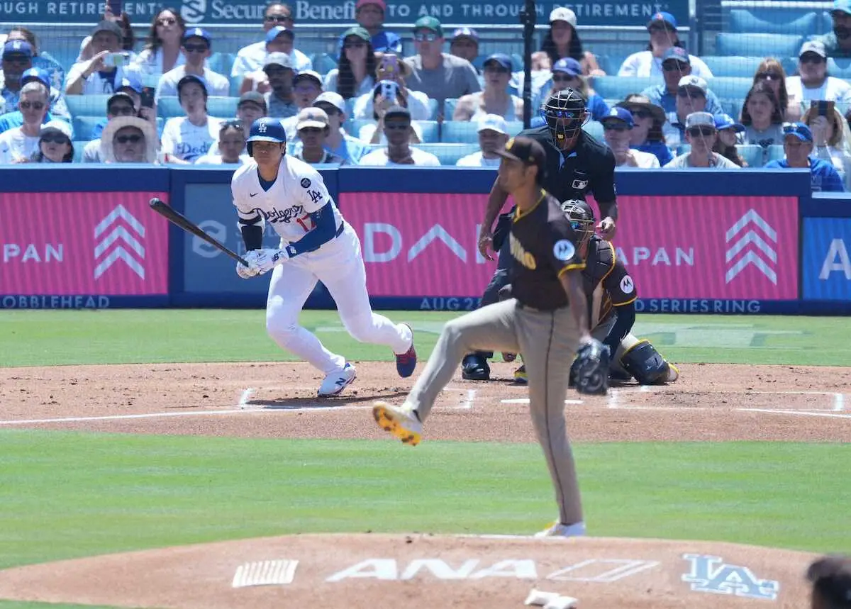 【画像・写真】ドジャース・大谷　雪辱ダル撃ち　昨季11打数1安打も初回猛攻口火打で宿敵スイープ