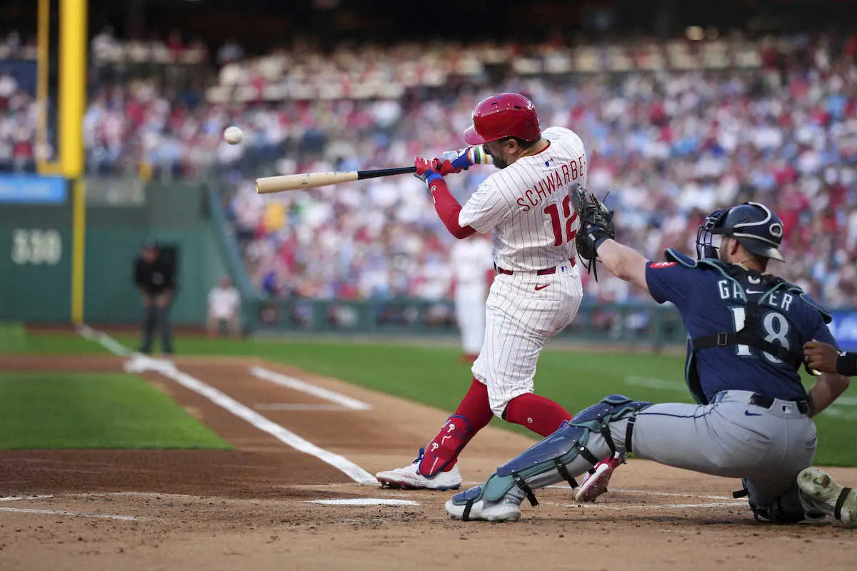 【画像・写真】シュワバー　4戦ぶり44号！大谷翔平を抜いてリーグ単独トップに浮上　15カード連続本塁打の球団新記録