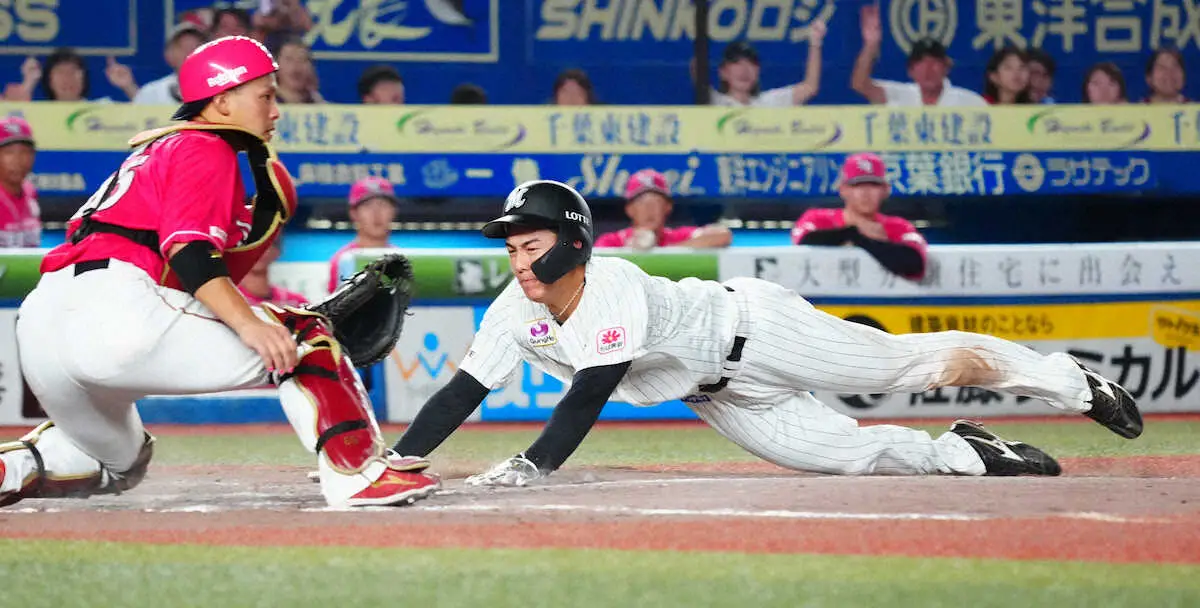 【画像・写真】ロッテ・西川「絶対に還してやろうという気持ちでいきました」　26度目マルチで打率3割目前　
