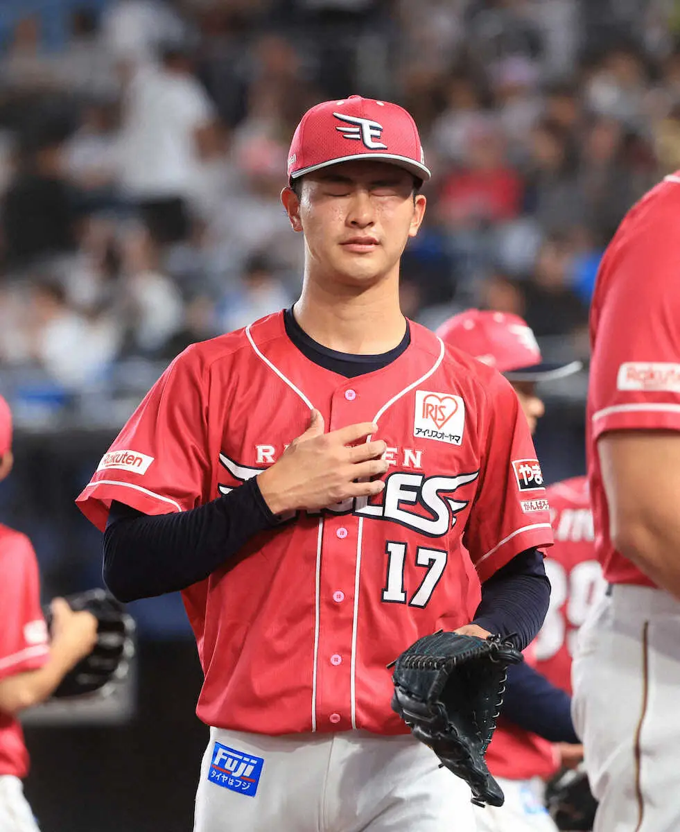 【画像・写真】＜ロ・楽＞5回、同点に追いつかれた古謝（撮影・西川祐介）