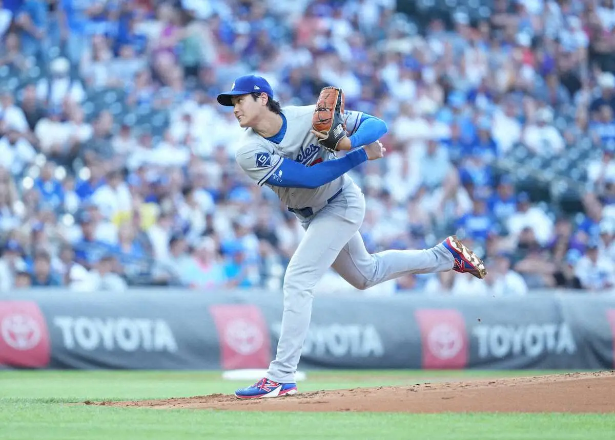 【画像・写真】大谷翔平は2回に3安打浴び2失点　MLB通算1000試合で投打同時出場　第1打席に二塁打