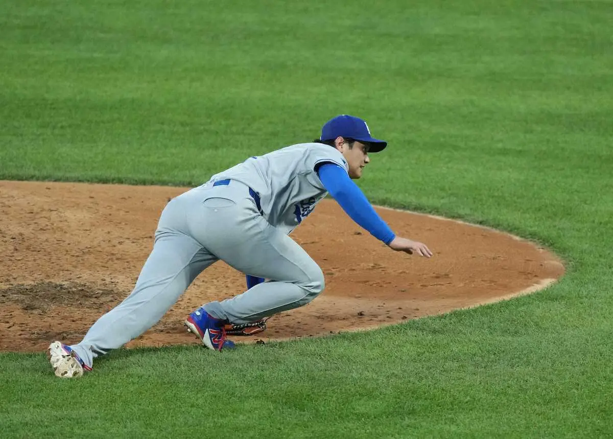 【画像・写真】大谷翔平8回の第4打席で代打送られ途中交代　米通算1000試合は4回5失点＆1安打　打球が右足直撃も