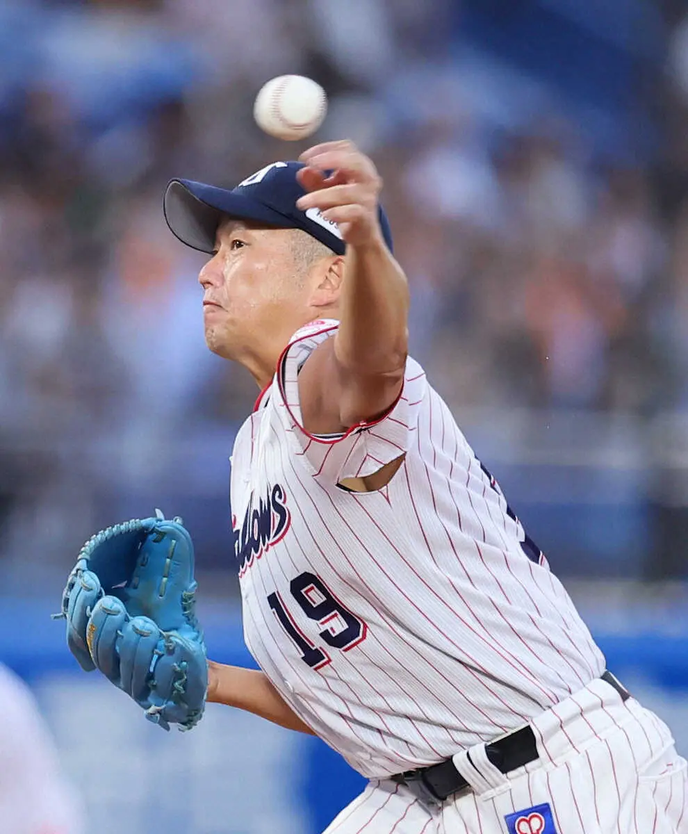 【画像・写真】球界最年長、ヤクルト石川雅規　2回6失点KO…神宮単独最多92勝はお預け、巨人・マー君と投げ合い