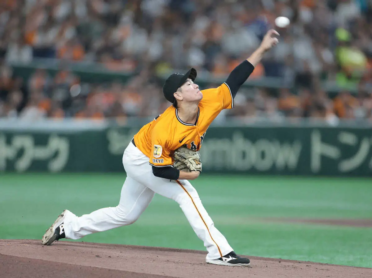 【画像・写真】やっと…やっと…！G党待ってた井上温大「感謝」の10試合＆94日ぶり4勝目　6回途中無失点好投