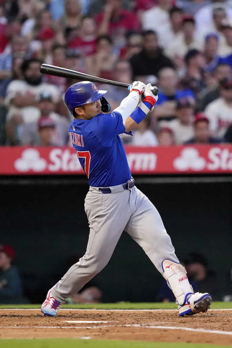 【画像・写真】カブス・鈴木　2打数無安打も7試合ぶり打点で勝利貢献