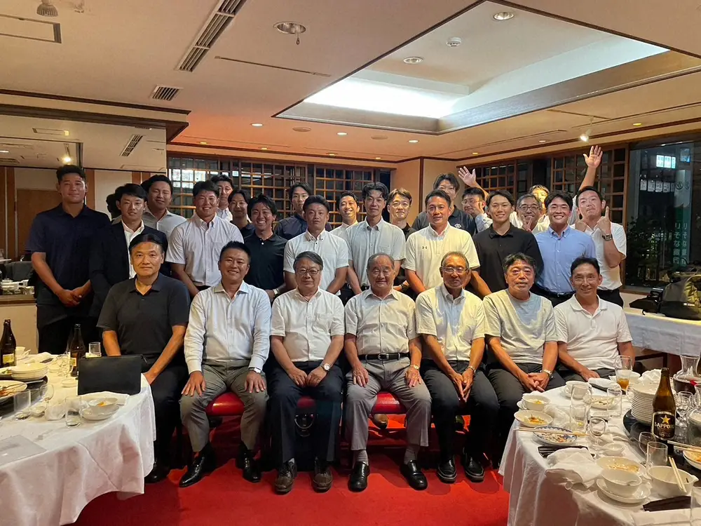 【画像・写真】立大OB会　都市対抗出場選手らを激励