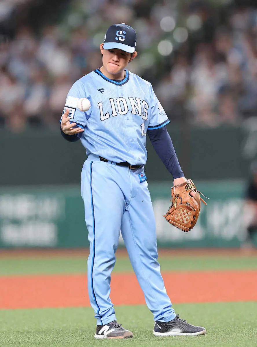 【画像・写真】西武・与座海人　5回1/3を4安打2失点で勝利投手の権利　プロ野球でも沖縄尚学VS日大三！