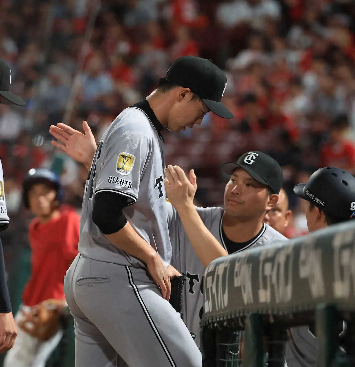【画像・写真】巨人・森田駿哉　2戦ぶりプロ3勝目ならず、5回途中3失点で降板「大瀬良さんに2本打たれたのが全て」