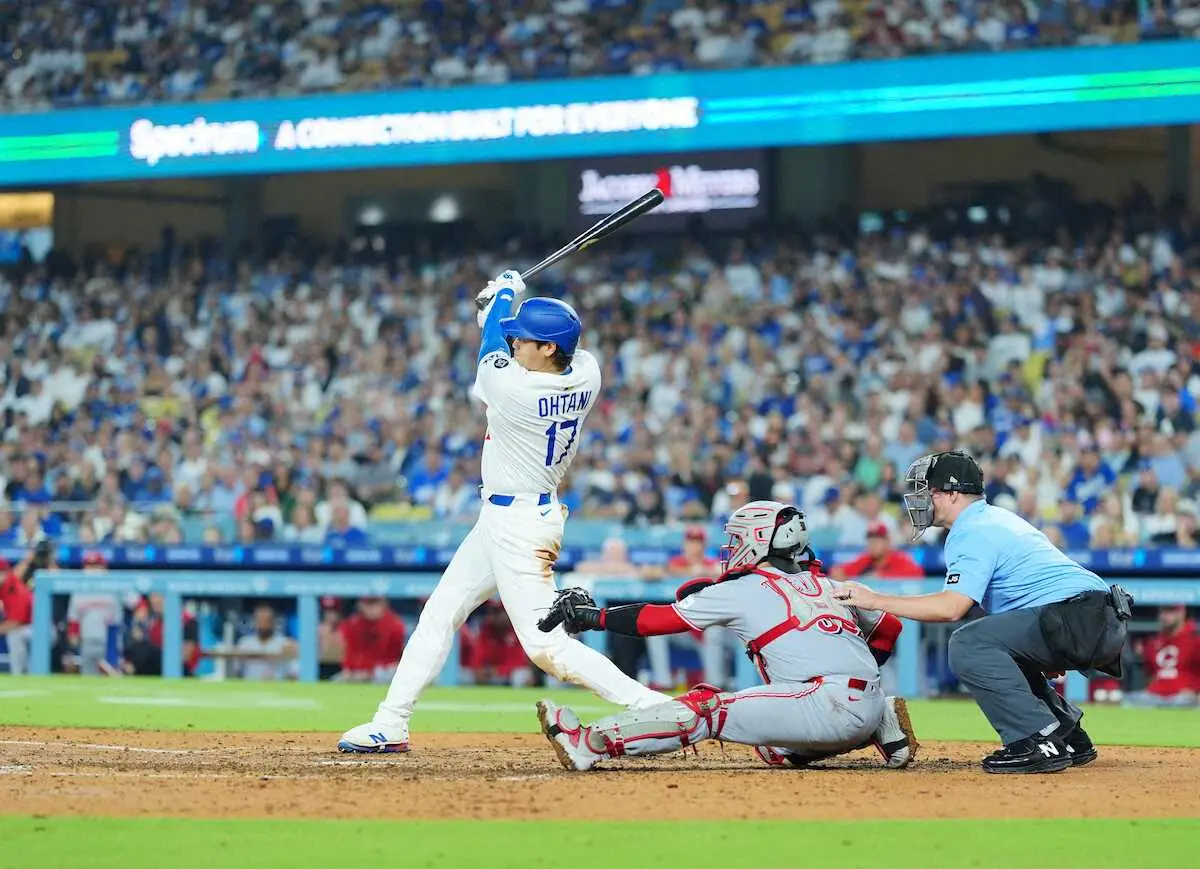 【画像・写真】ドジャース・大谷　ウルトラマンデーに超速179キロタイムリー　28日は“二刀流”出場