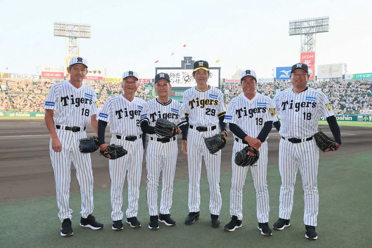 【画像・写真】阪神　レジェンド6人がファーストピッチセレモニーに登場　