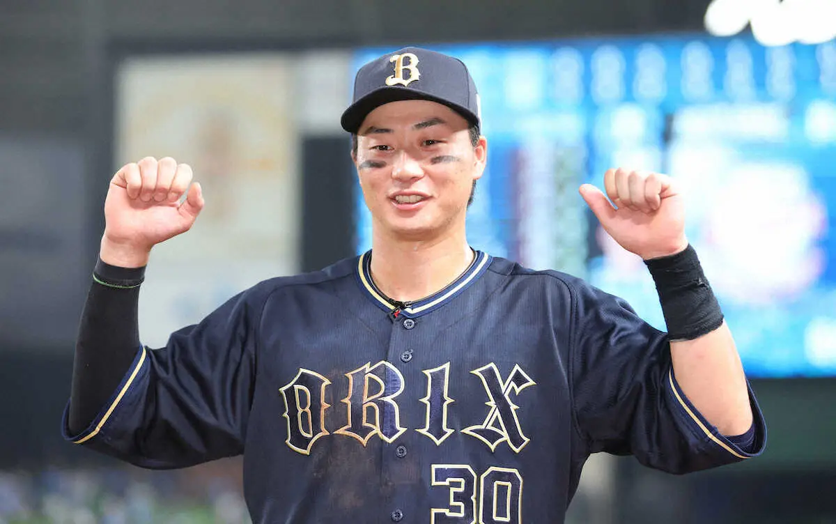 【画像・写真】オリックス・広岡大志が流れもたらす先制6号3ラン「リリーフデーだったんで。なんとか先に点を」
