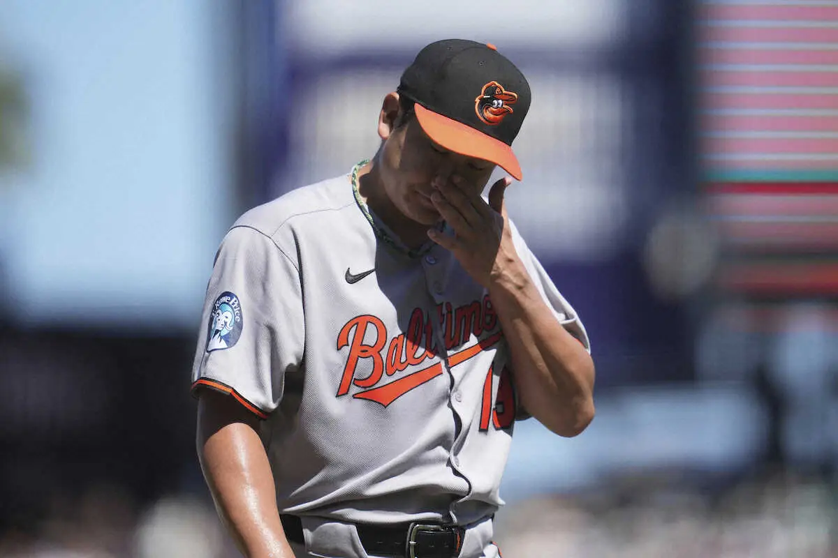 【画像・写真】オリオールズ・菅野　味方の拙守もありメジャー最短3回1/3、ワーストタイ7失点で7敗目