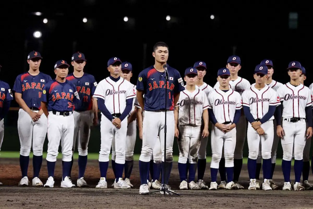 【画像・写真】高校日本代表が「平和の礎」を訪れる　横浜・阿部葉太主将らが平和の大切さを実感