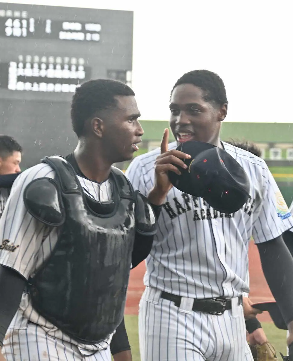 【画像・写真】幸福の科学学園のベスト8バッテリーがプロ志望届提出　元中日ドミンゴ氏の息子ら