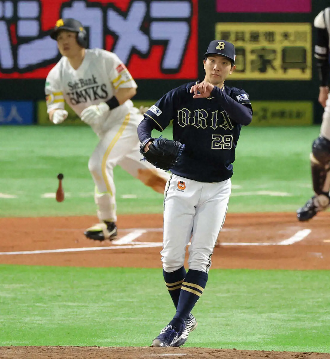 【画像・写真】＜ソ・オ（17）＞6回、海野に2点適時三塁打を浴びる田嶋（撮影・岡田　丈靖）