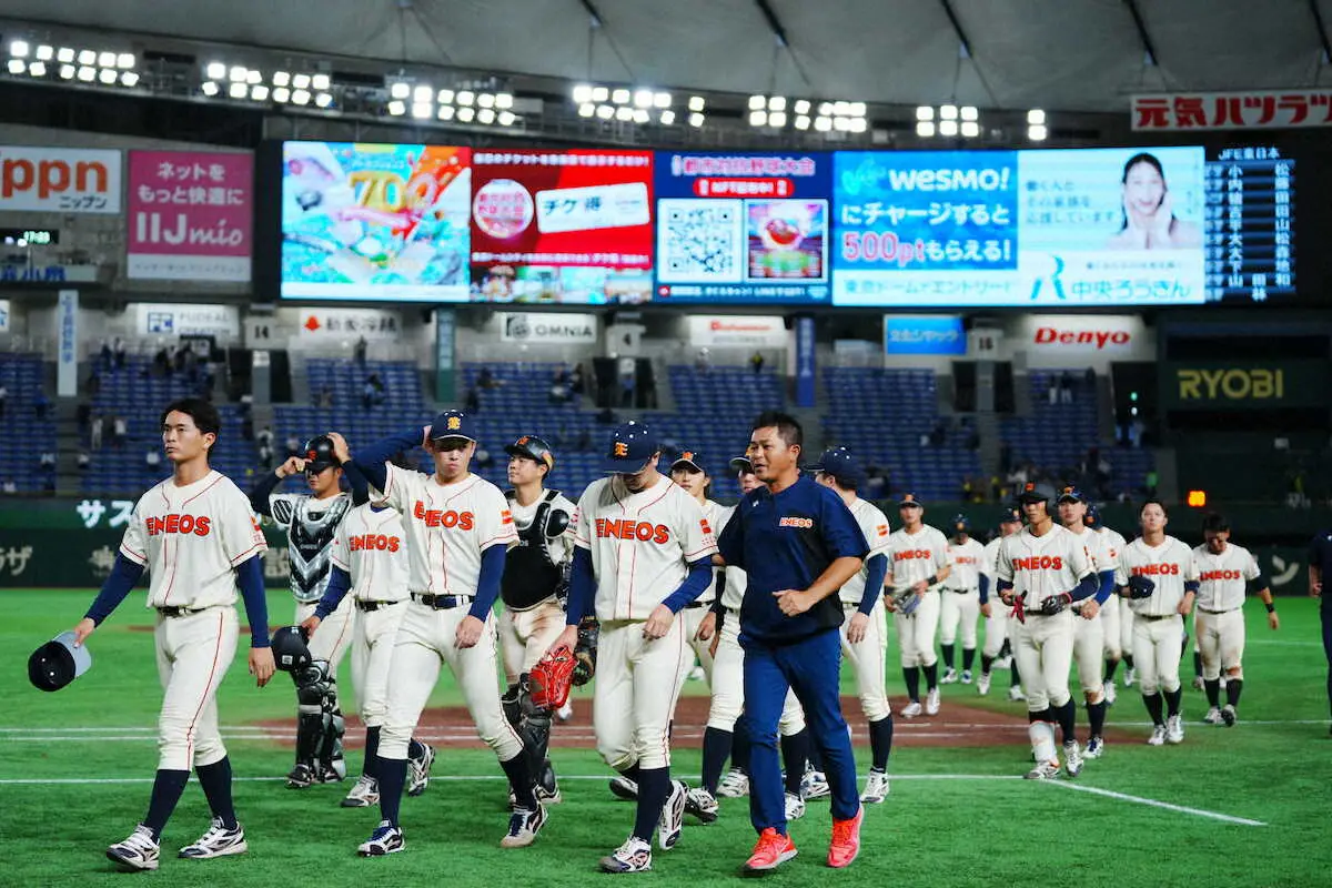 【画像・写真】【都市対抗】9打数7安打も…タイブレークでの敗退にENEOS山田「実力不足です」