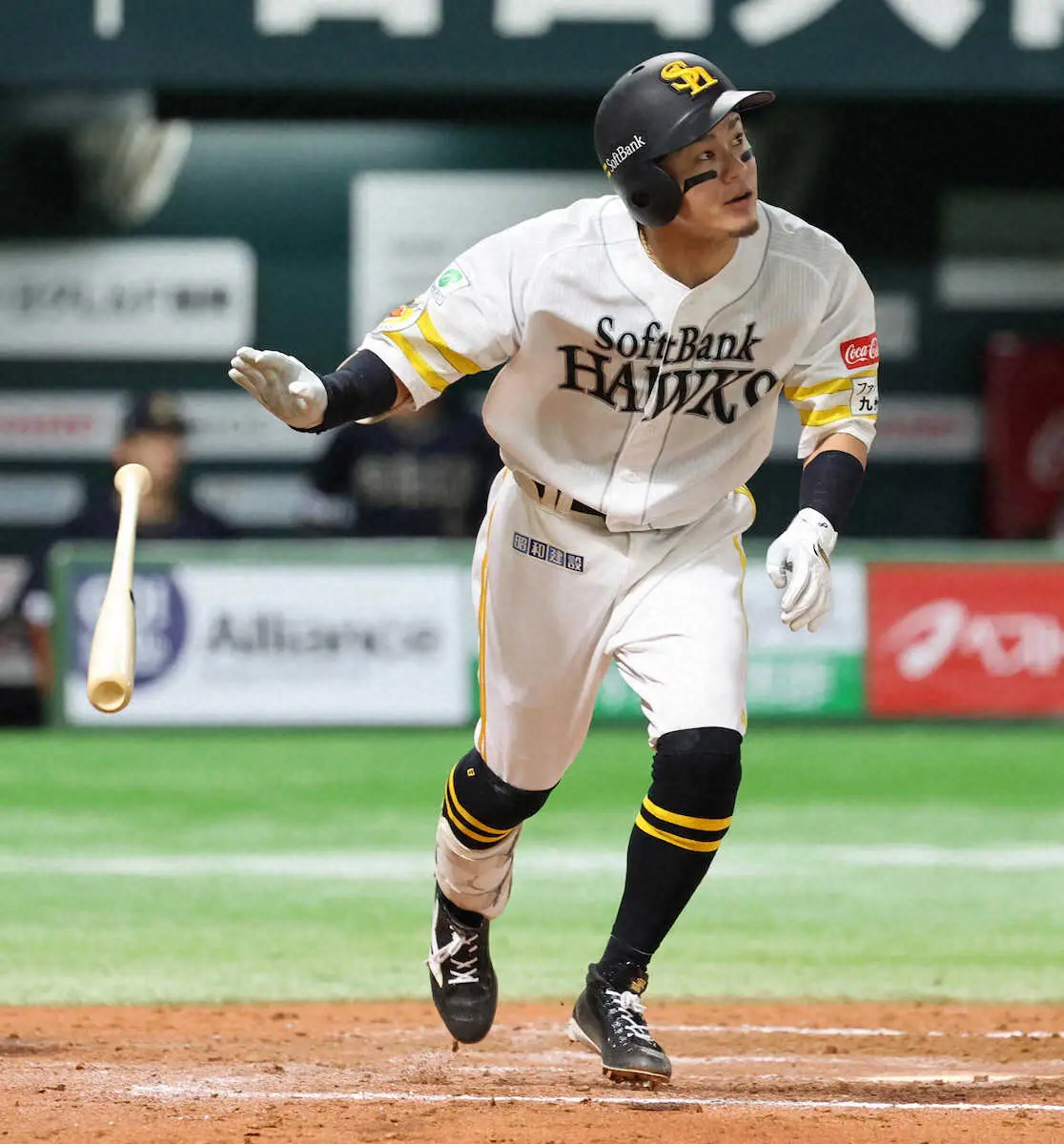 【画像・写真】M18点灯なるか　ソフトバンク　初回に牧原大成が2戦連発の5号3ランで鮮やか先制