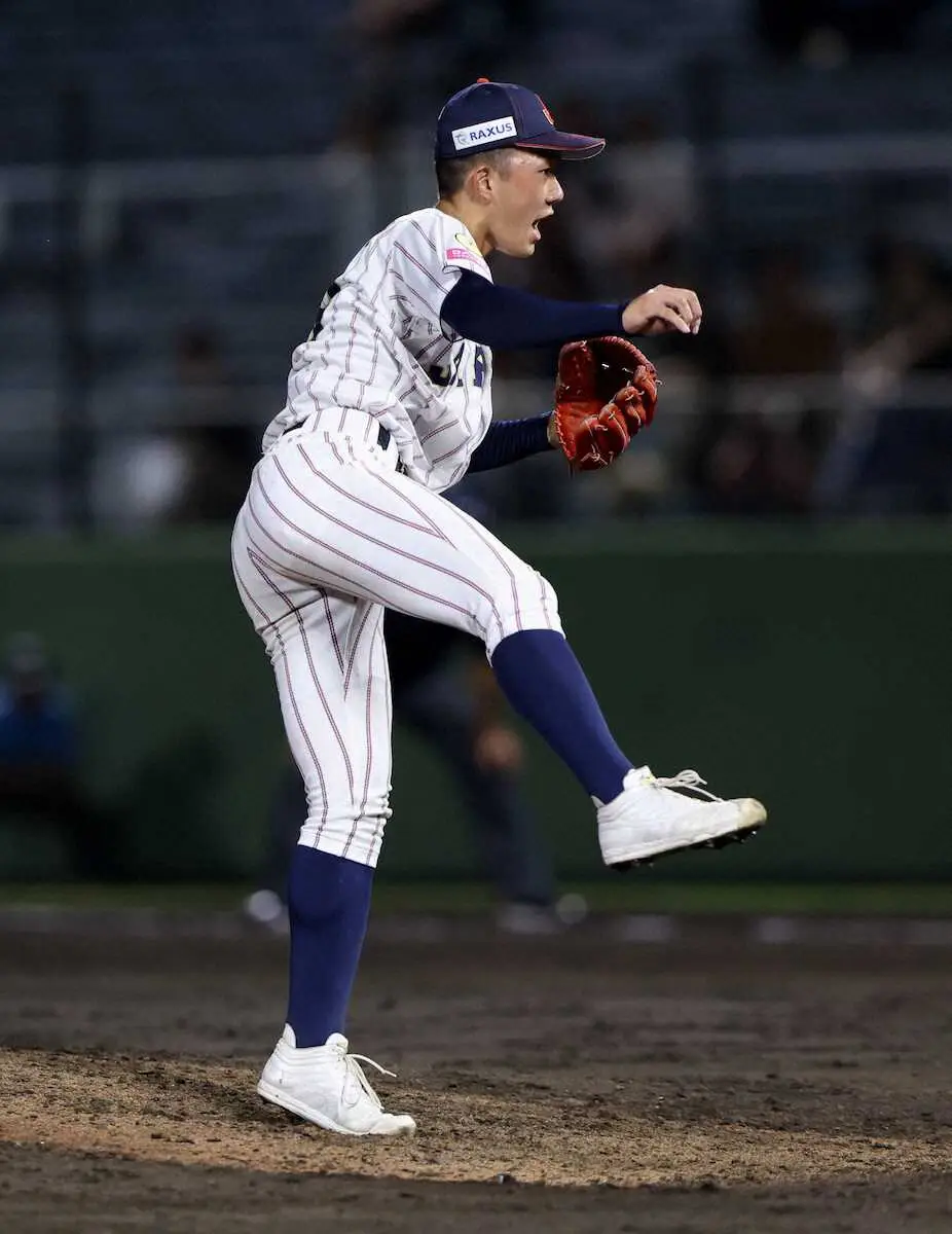 【画像・写真】【高校日本代表】メジャー20球団以上集結！健大高崎・石垣が「日韓直球王」対決を制す「負けられない」