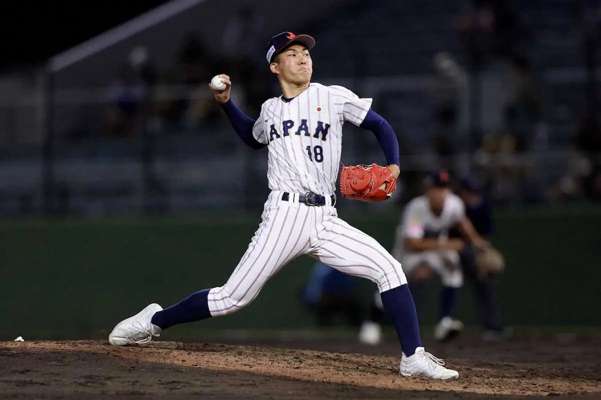 【画像・写真】【U18】「石垣魔神」150キロ台連発　相手先発は最速157キロ、日韓剛腕高校生が競演