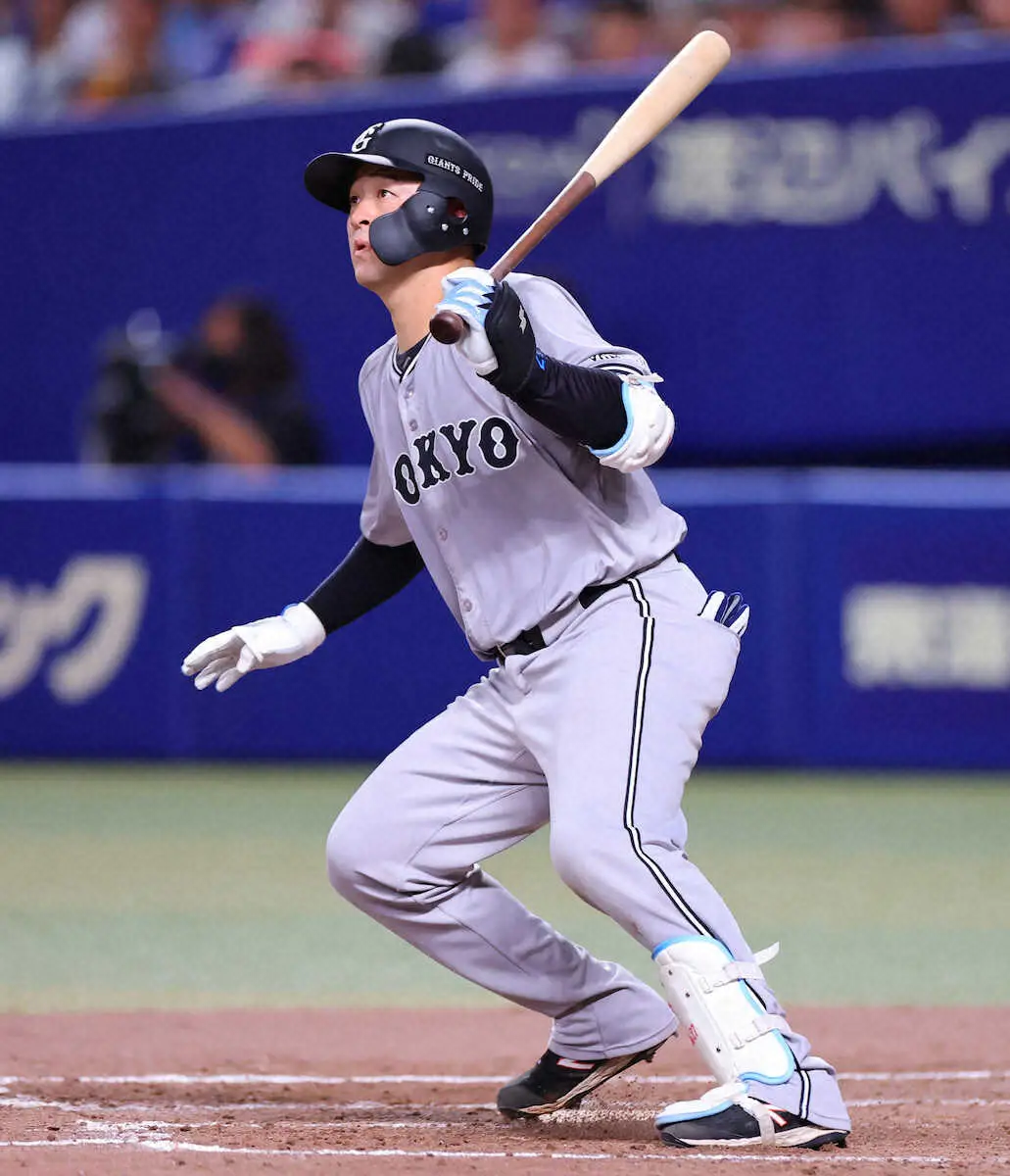 【画像・写真】巨人・岸田2安打2打点「もう腹くくって、打てなくてもしょうがないという気持ちでやっています」