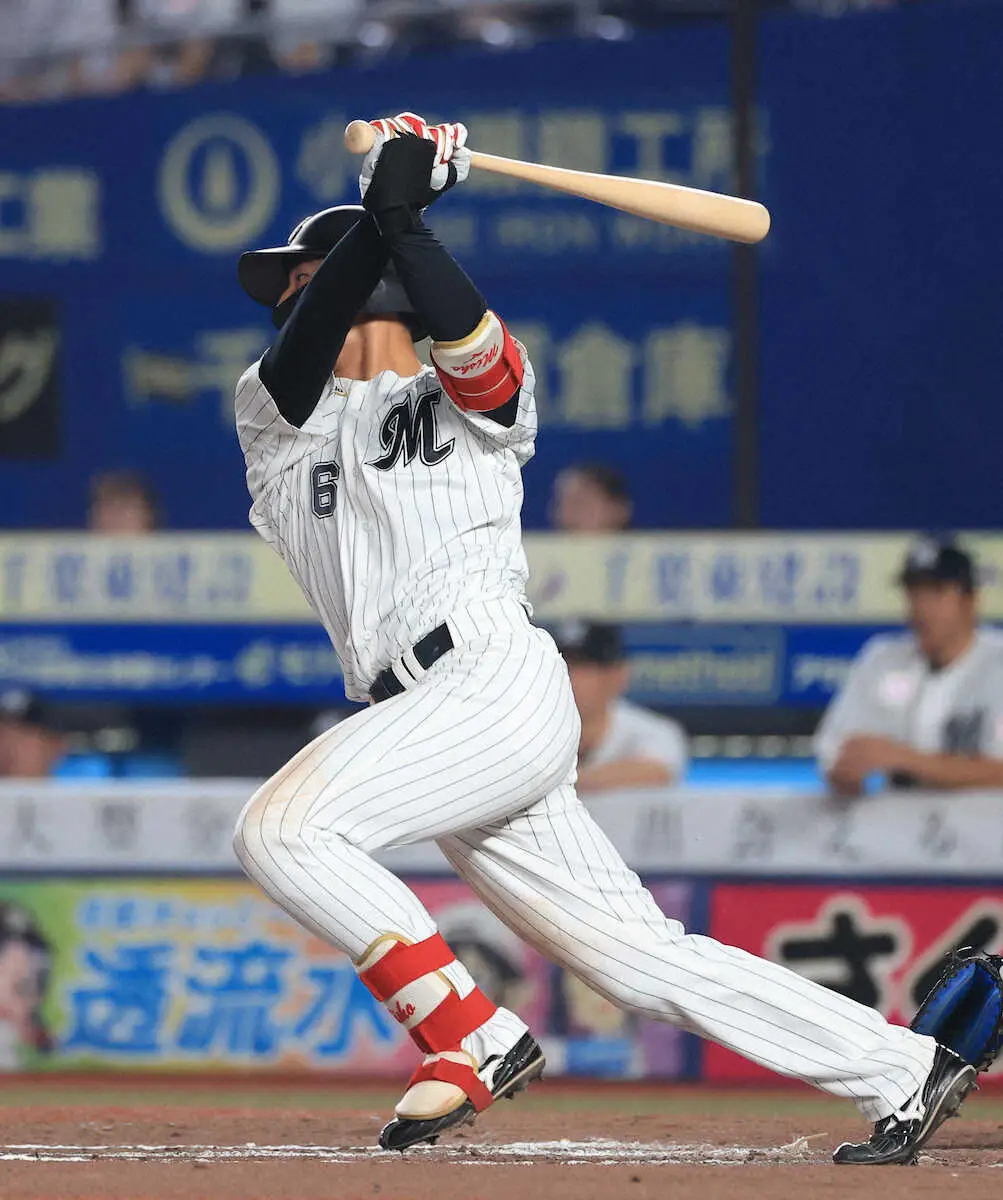 【画像・写真】ロッテ・西川　パ・リーグ3位タイの22本目二塁打＆30度目のマルチ安打