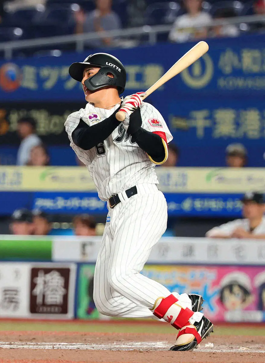 【画像・写真】ロッテ・西川、2号ソロ＆23本目二塁打で31度目マルチ「チームに貢献したい思いの積み重ね」