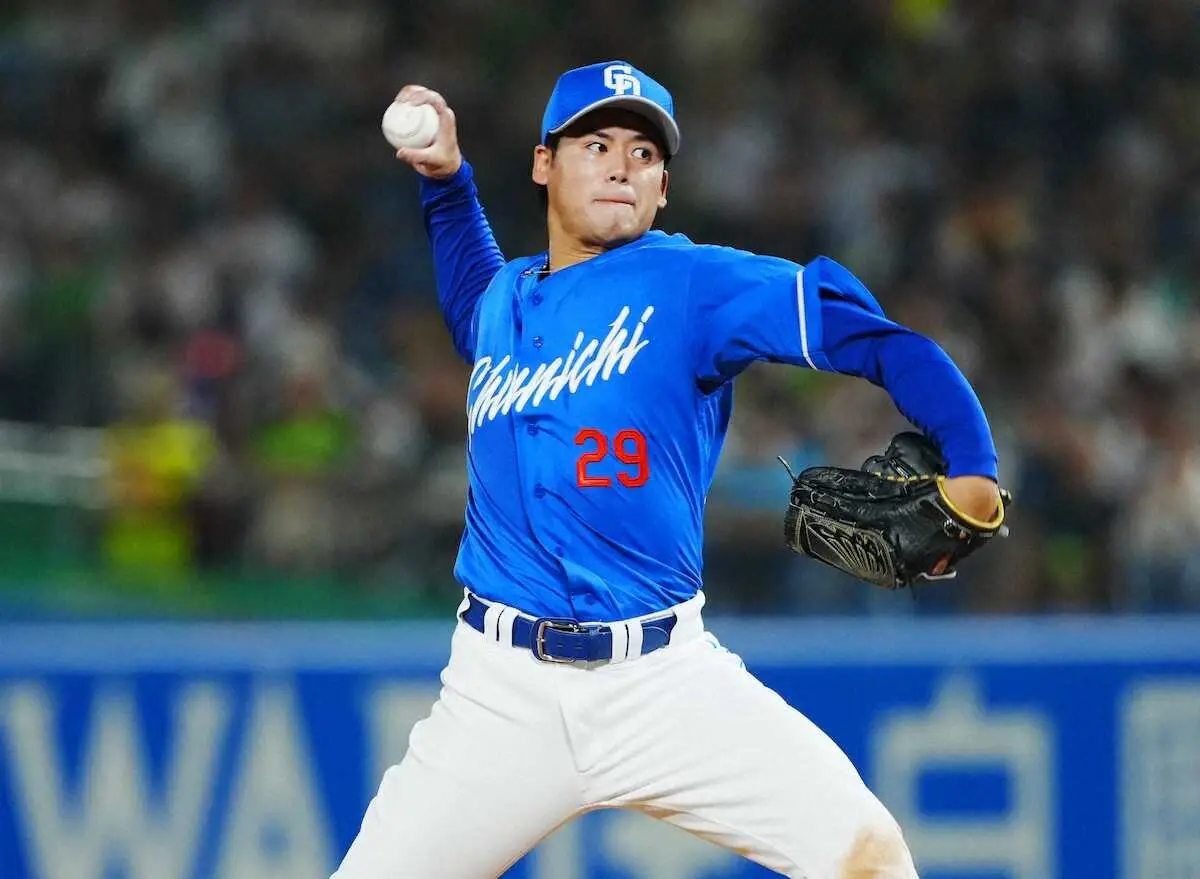 【画像・写真】3回無失点の中日・松木平優太は緊急降板　井上監督「手のマメがつぶれた。皮がべろーん」