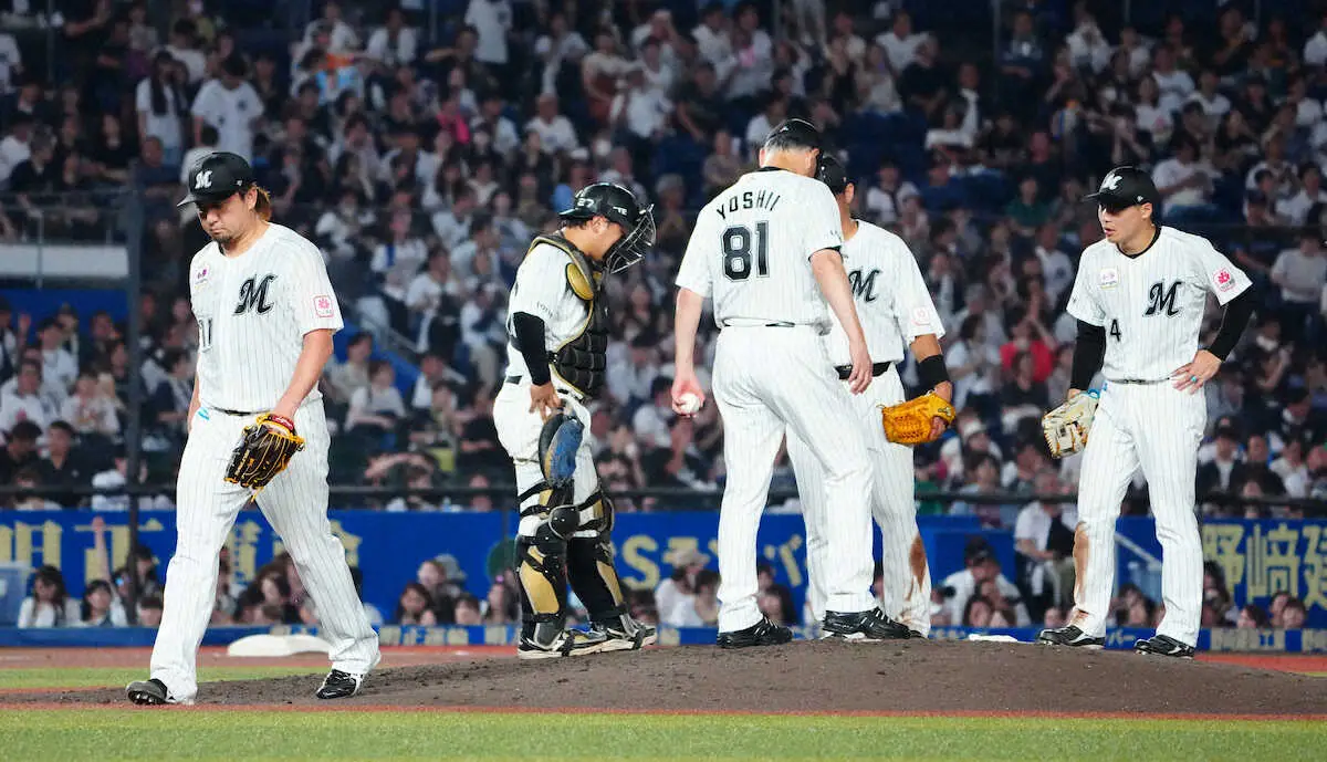 【画像・写真】ロッテ・沢村が大炎上　吉井監督「試合の後半、リリーバーで潰れてしまうことが多い」